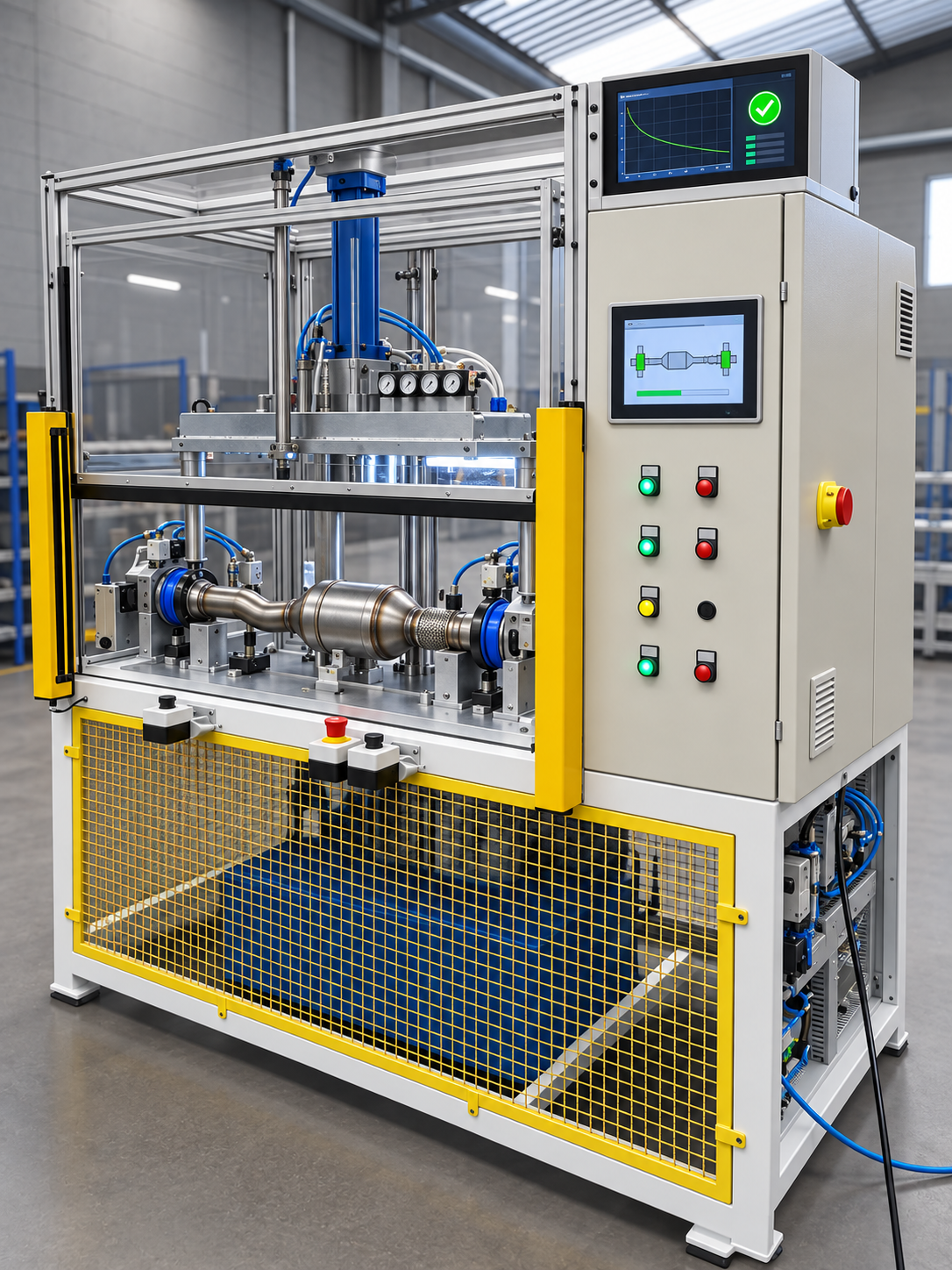 Máquina automatizada com supervisório para teste de vazamento